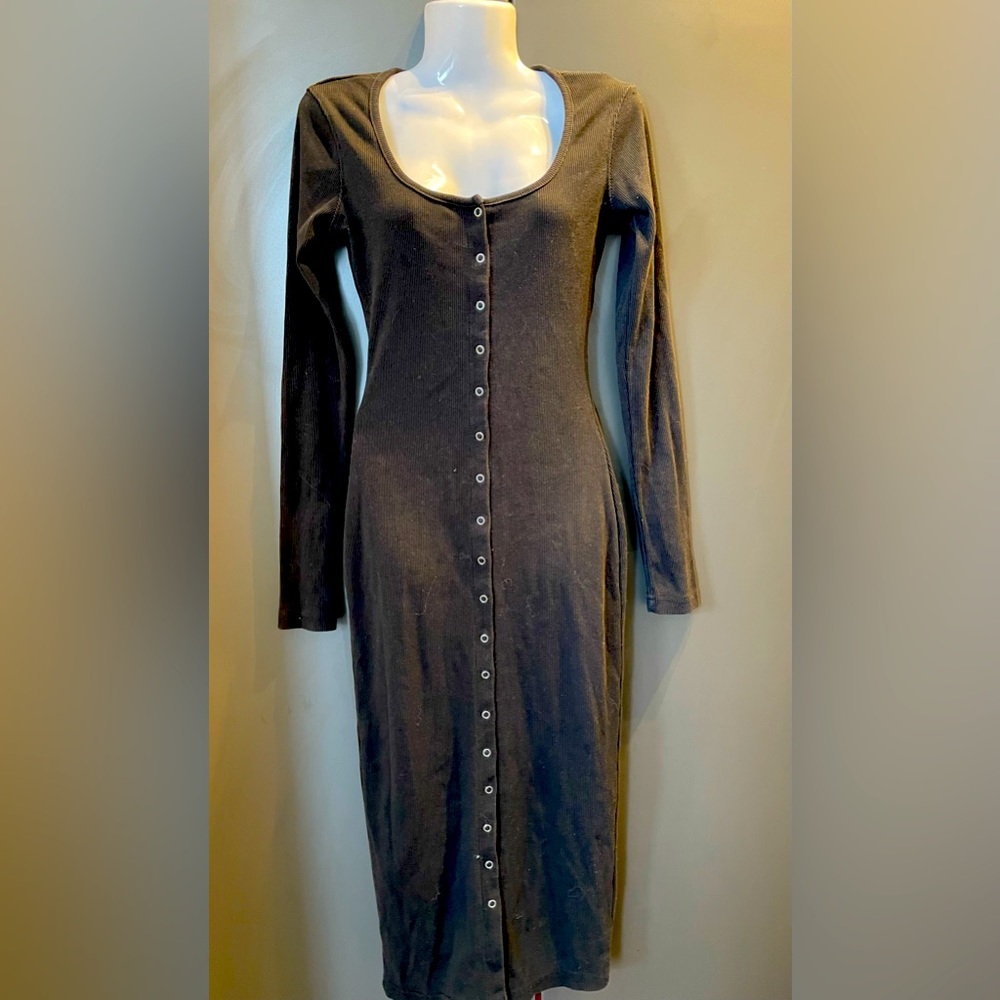 2/$30 Ribbed Buttoned Dress